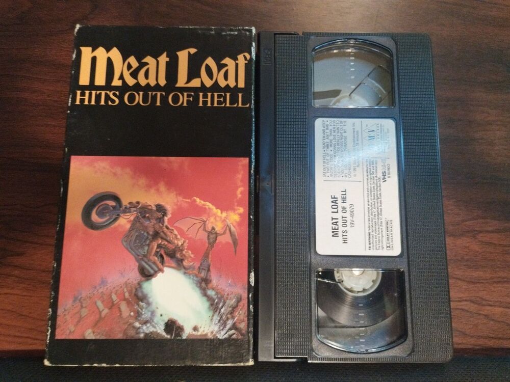 Meat Loaf - Hits Out of Hell (VHS) 1991 Bat Out Of Hell Razors Edge + More